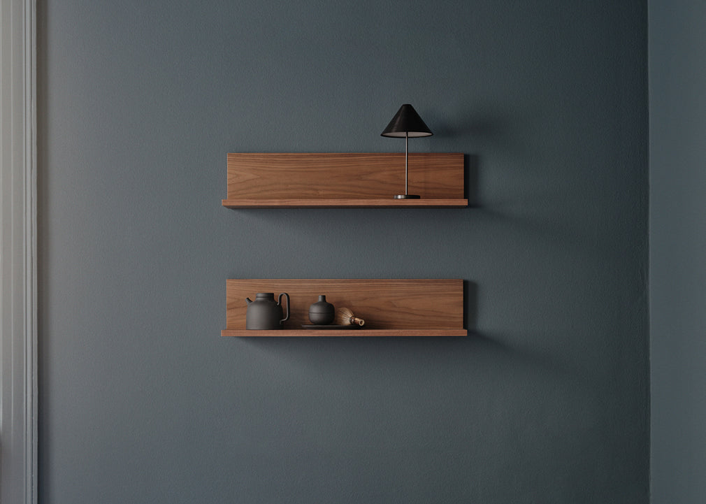 Tana Wall Shelf Black Stained Oak
