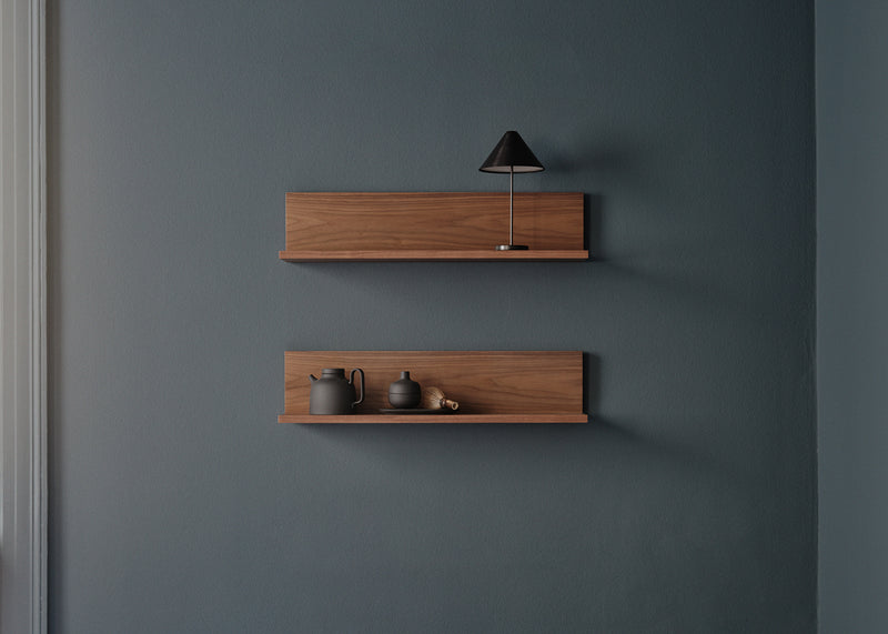 Tana Wall Shelf Black Stained Oak