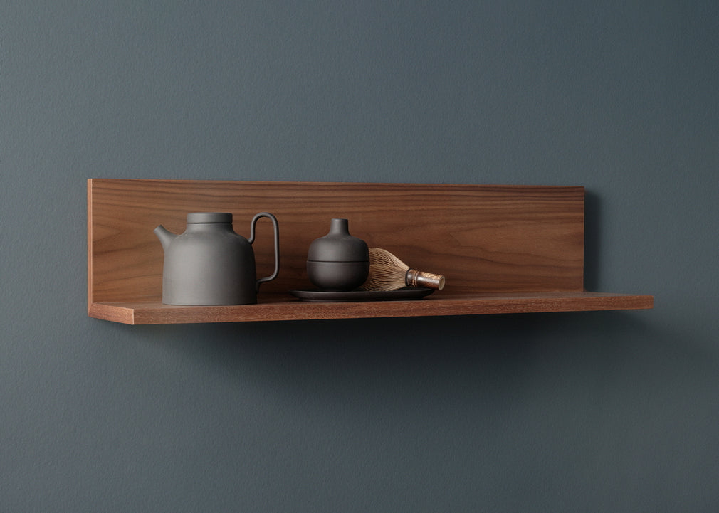 Tana Wall Shelf Black Stained Oak