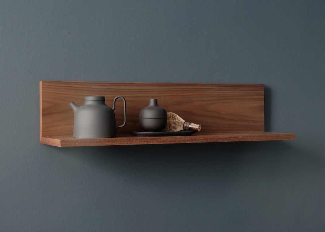 Tana Wall Shelf Black Stained Oak