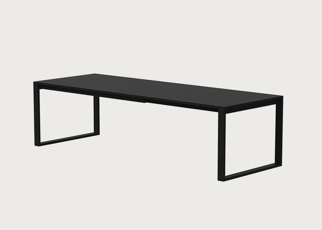 Eos Outdoor Extending Dining Table Black