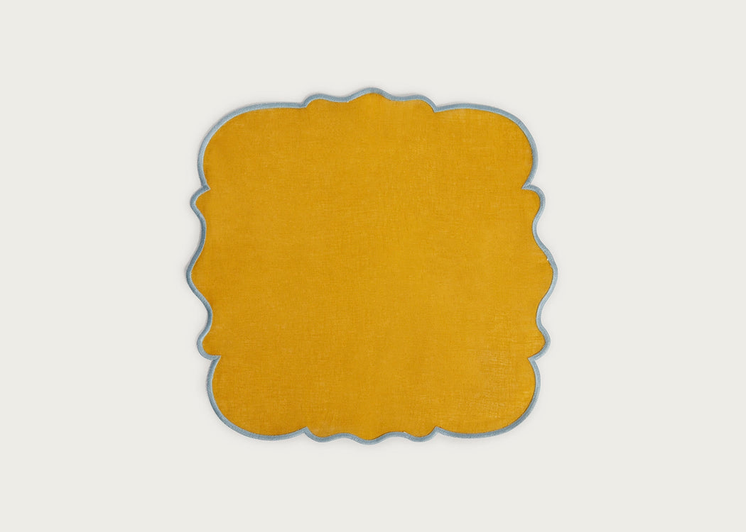 Bitossi Scalloped Napkin Bitossi Blue