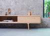 Fawn Lowboard 2 Drawers TV Unit White Oiled Oak