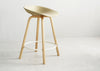 Mat Barstool 65cm Seaweed / Black Beech