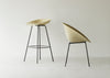 Mat Barstool 65cm Seaweed / Black Beech