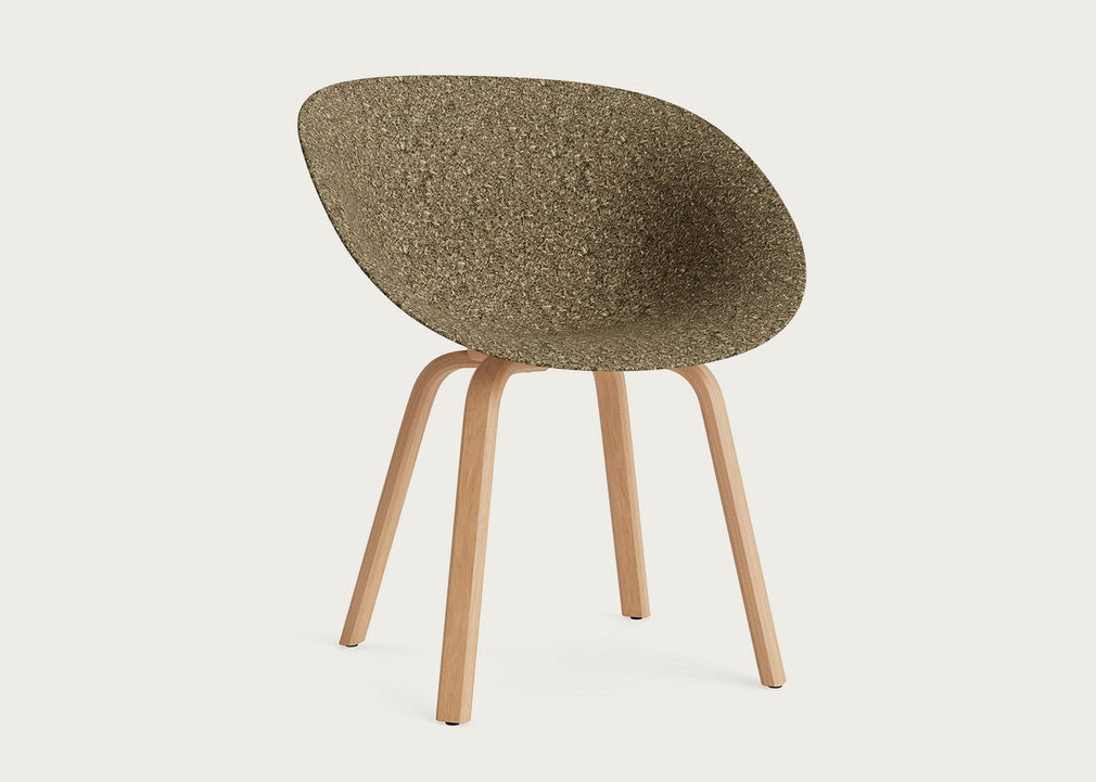 Mat Armchair Seaweed / Beech