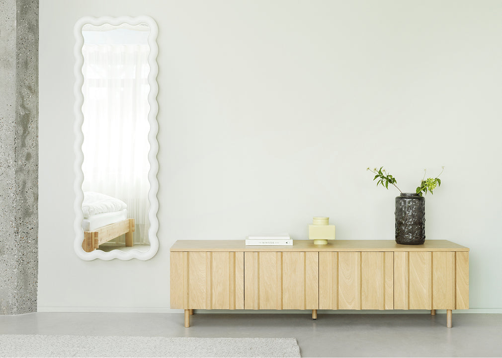 Rib Sideboard Low Oak