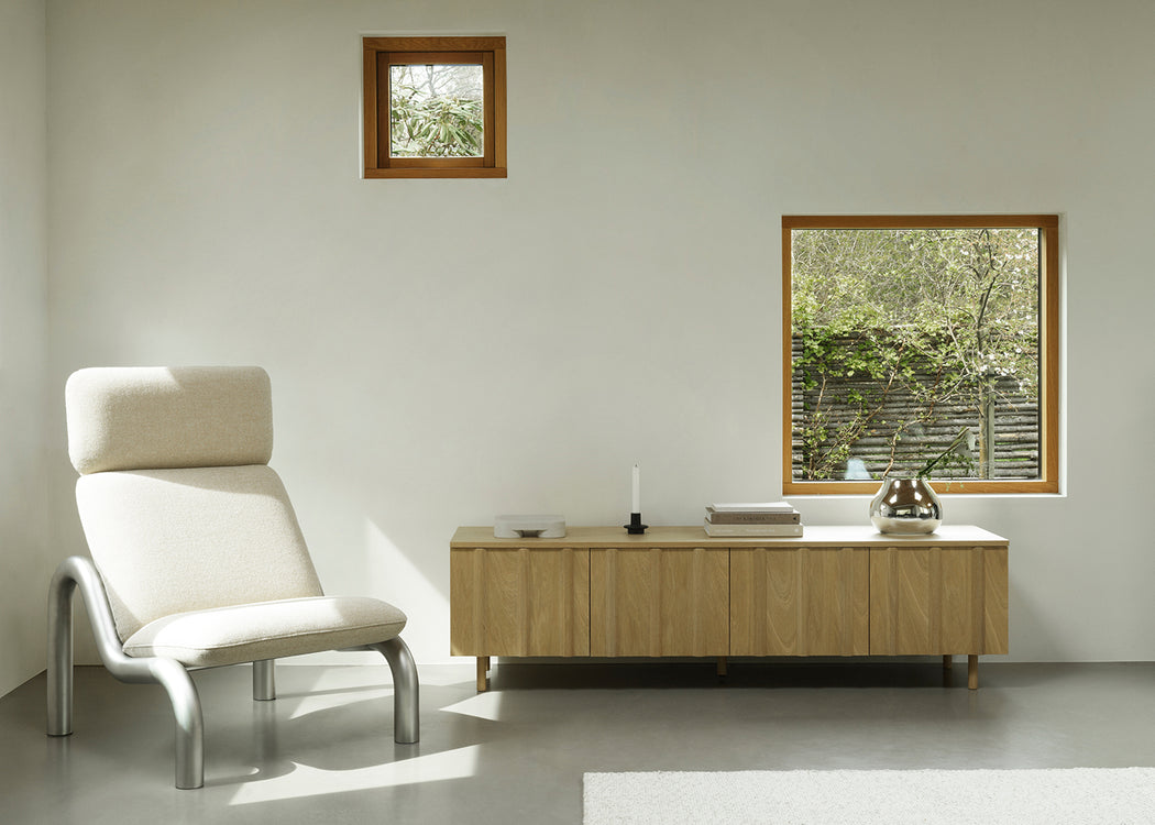 Rib Sideboard Low Oak