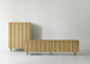 Rib Sideboard Low Oak