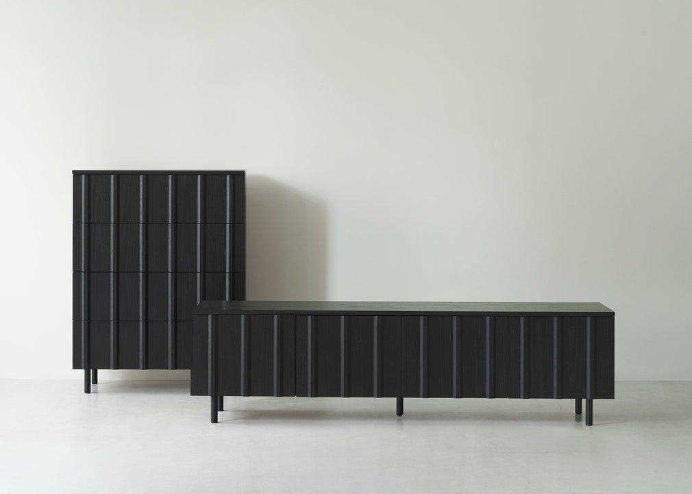 Rib Sideboard Low Oak