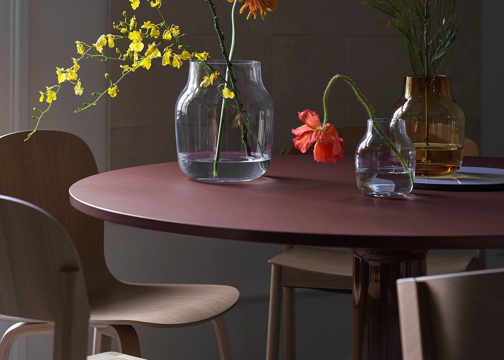 Midst Table 120cm Dark Red Lino Red