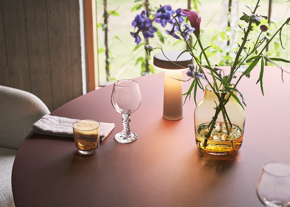 Midst Table 120cm Dark Red Lino Red