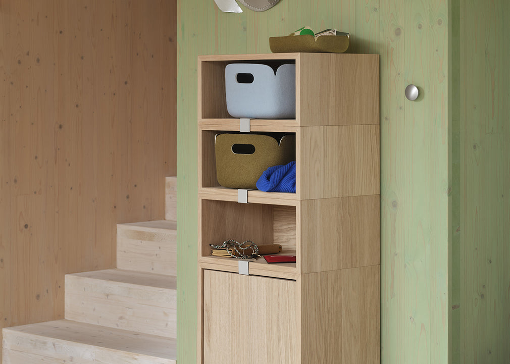 Stacked Storage System Module Backboard Oak / Small