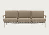 Settle Outdoor 3 Seater Sofa Ribbed Weave Dark Green 2