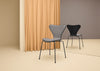 Series 7 Chair Fully Upholstered Grace Leather Black / Chrome