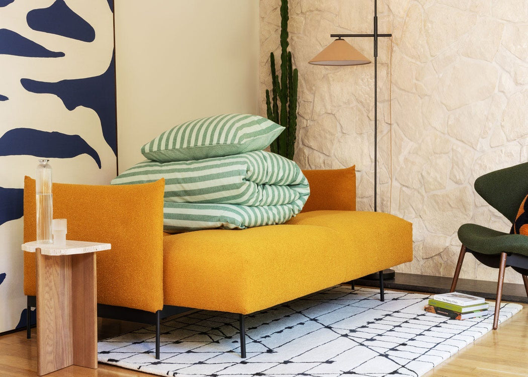 Otto Sofa Bed Boucle Ochre