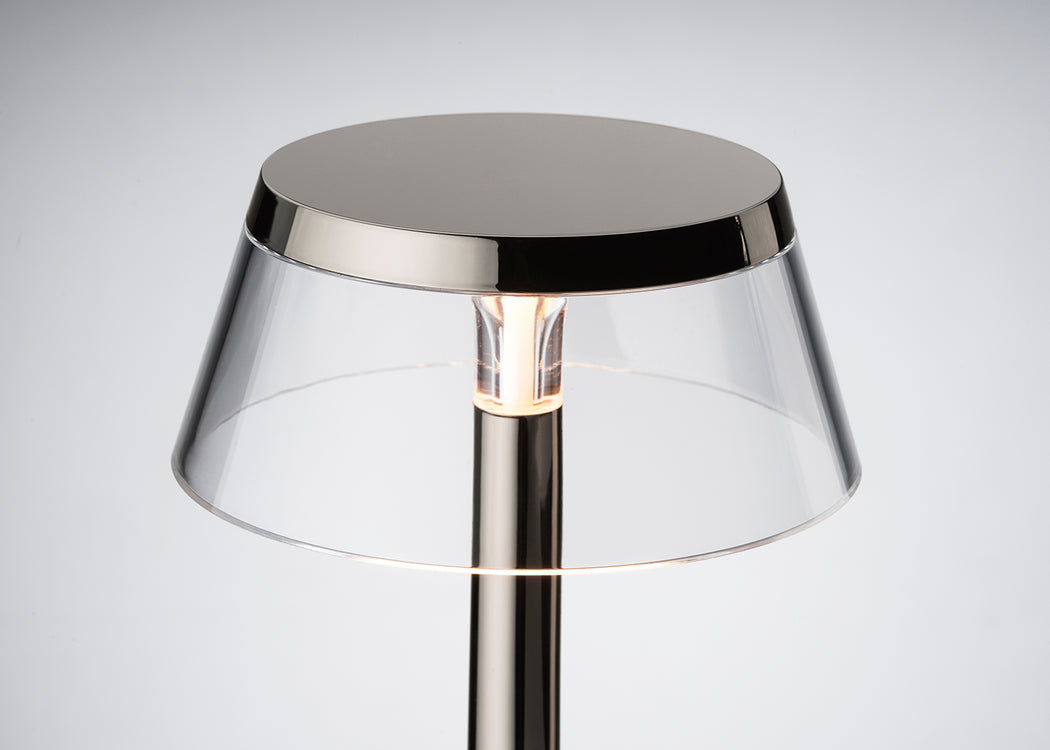 Bon Jour Unplugged LED Portable Table Lamp Almost White