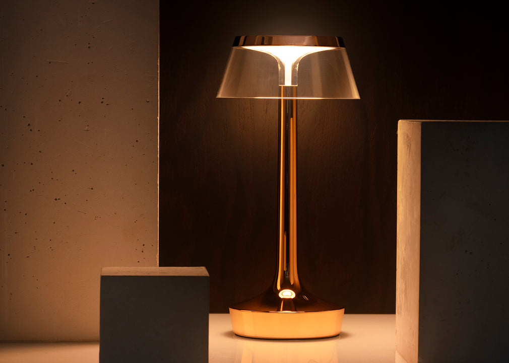 Bon Jour Unplugged LED Portable Table Lamp Almost White