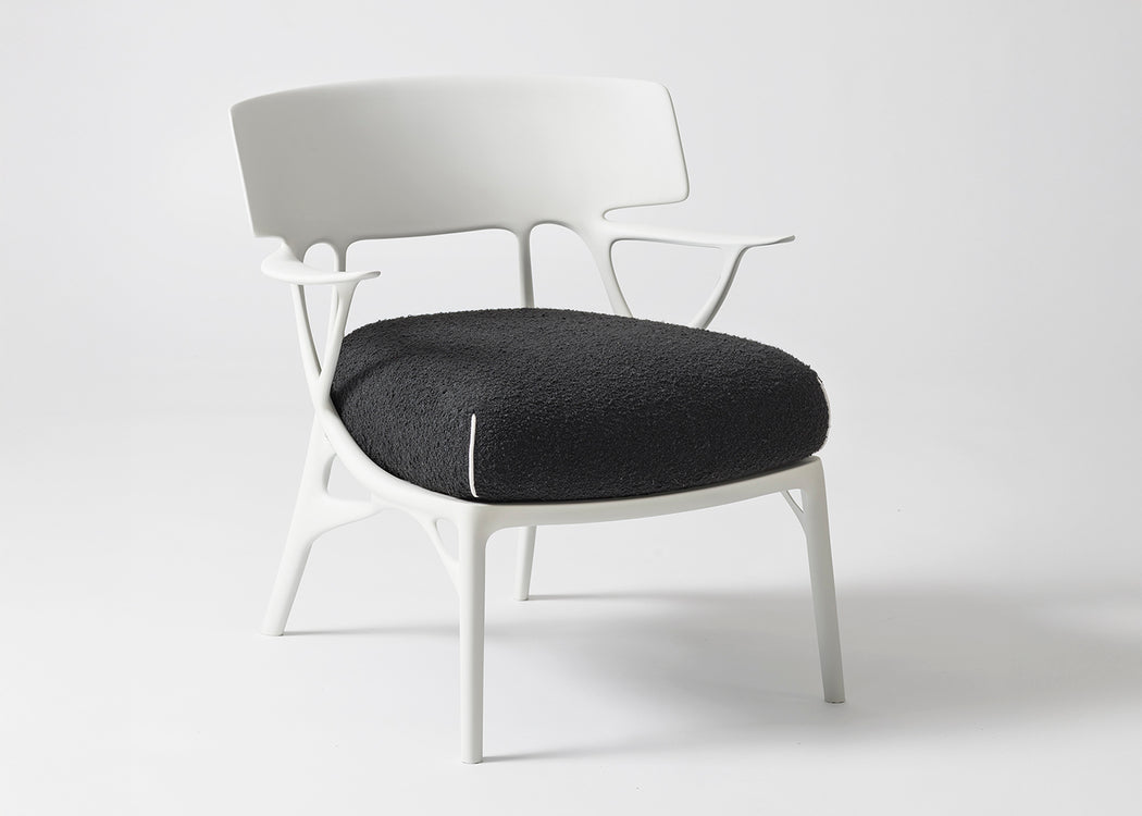 A.I. Lounge Boucle Black & Dove Grey