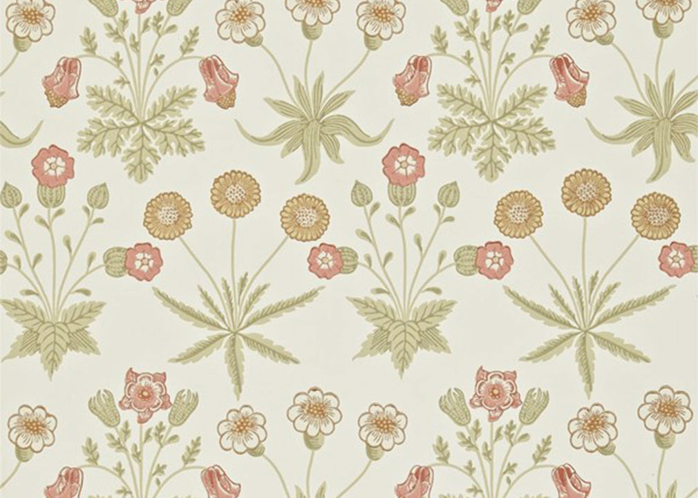 Daisy Wallpaper Coral-Manilla