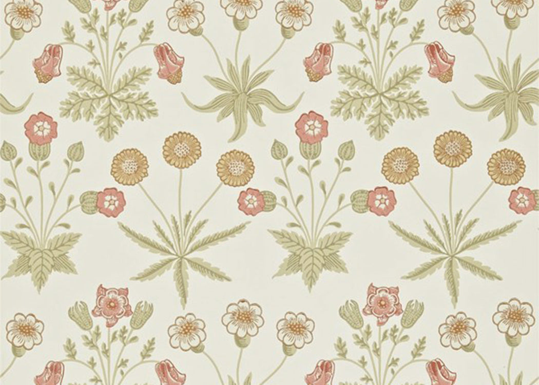 Daisy Wallpaper Coral-Manilla
