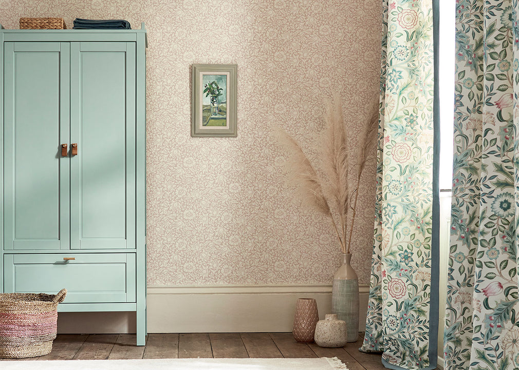Mallow Wallpaper Dusky Rose