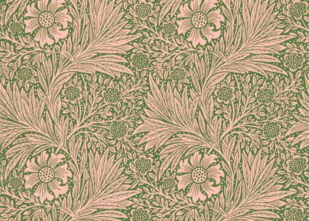 Marigold Wallpaper Pink-Olive