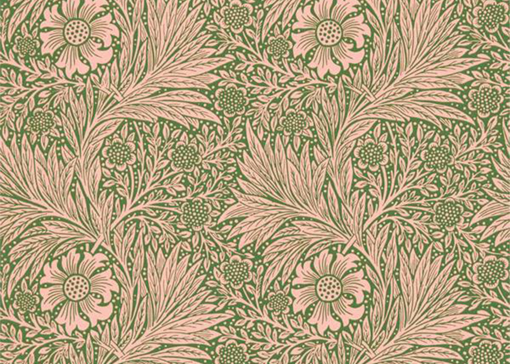 Marigold Wallpaper Pink-Olive