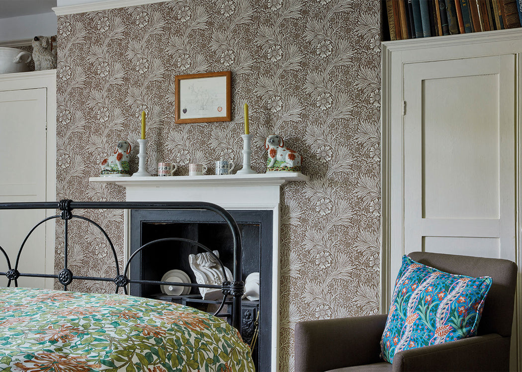 Marigold Wallpaper Pink-Olive