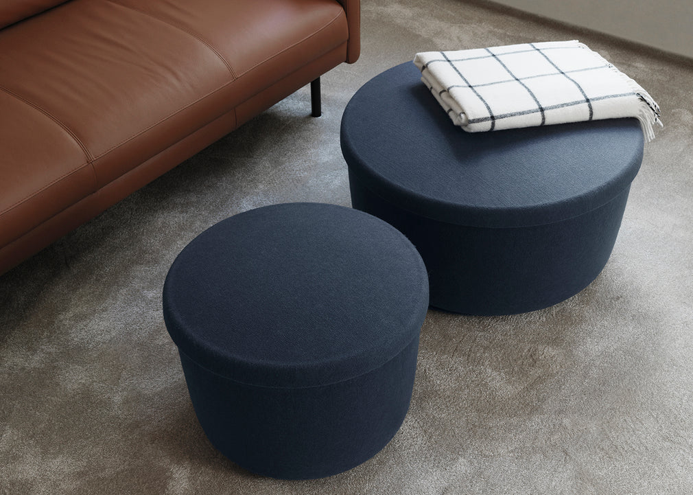 Hide Storage Pouf Sand / Large