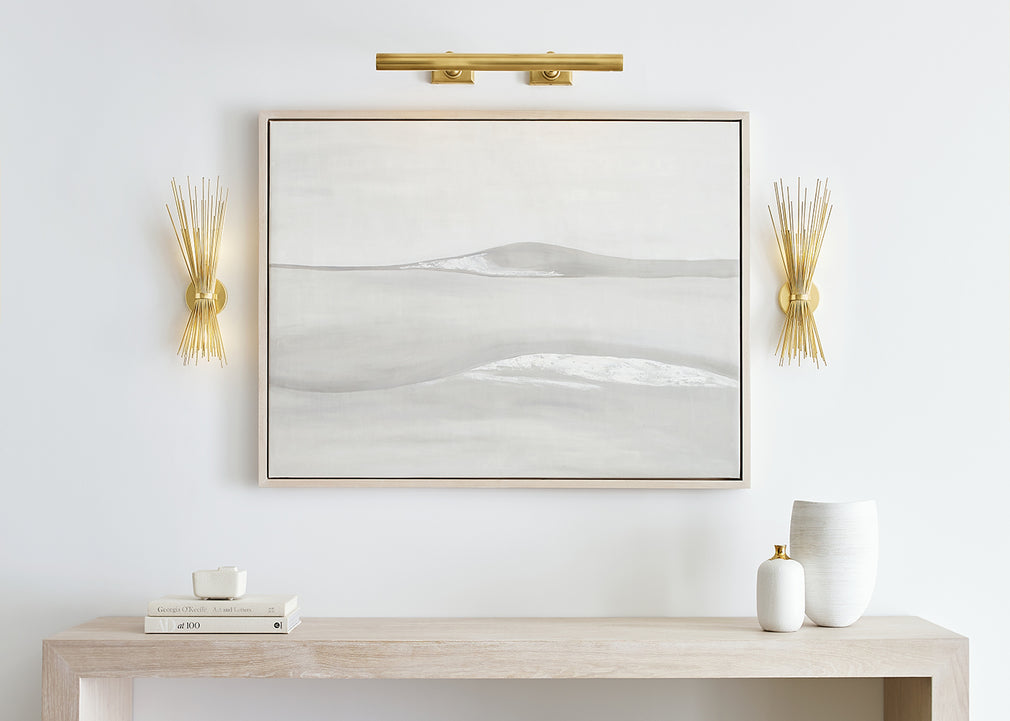 Cabinet Maker's Picture Wall Light 18" / Antique Brass