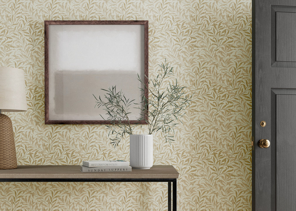 Willow Boughs Wallpaper Bitter Chocolate