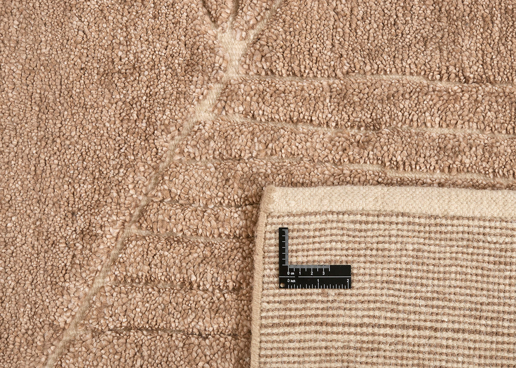 Landscape Fields Rug Brown 140cm x 200cm