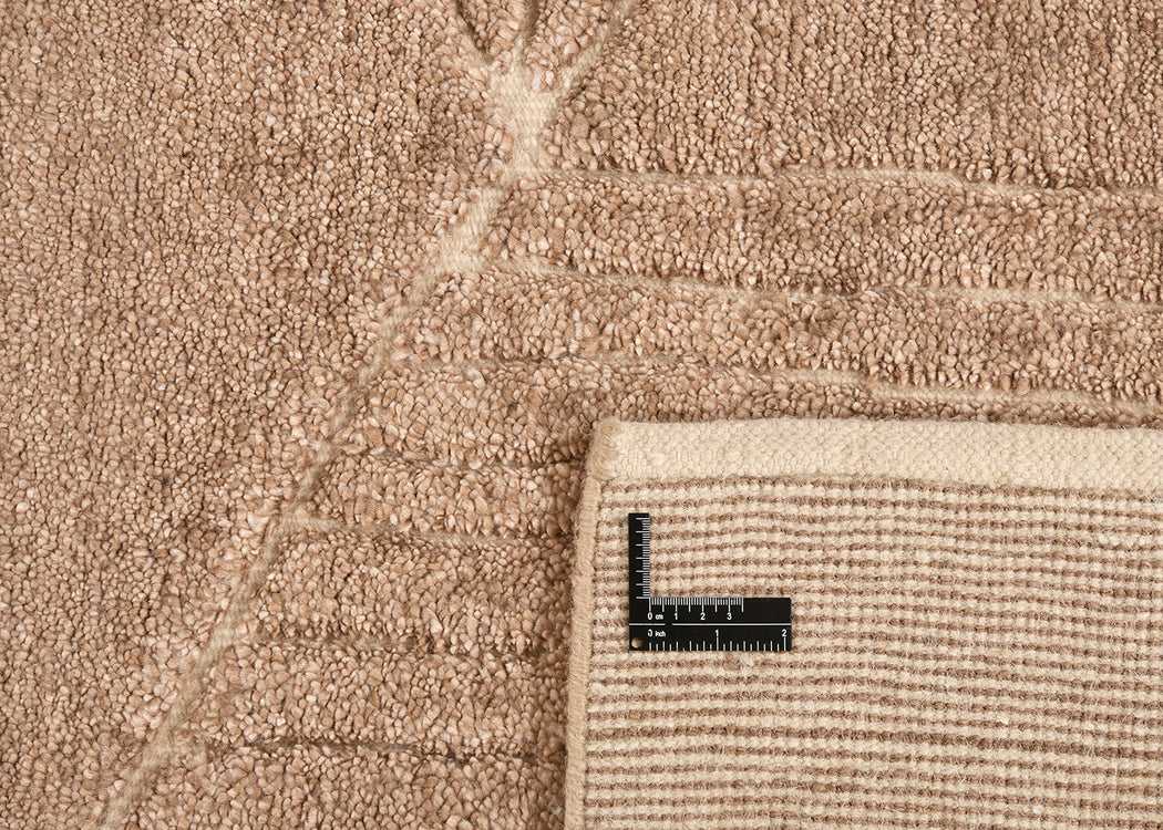 Landscape Fields Rug Brown 140cm x 200cm