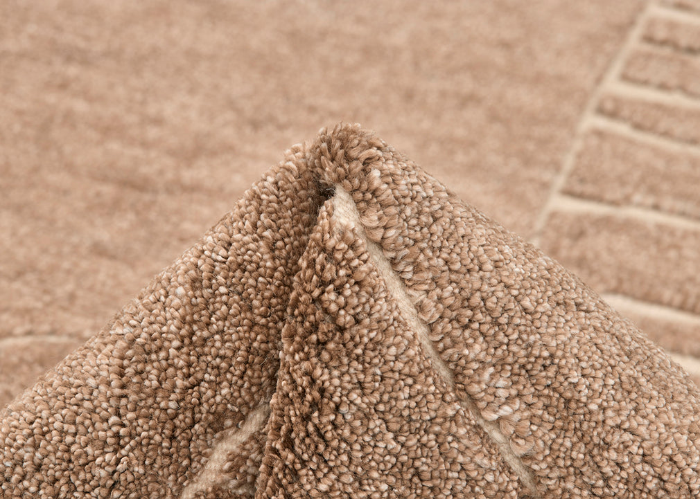 Landscape Fields Rug Brown 140cm x 200cm