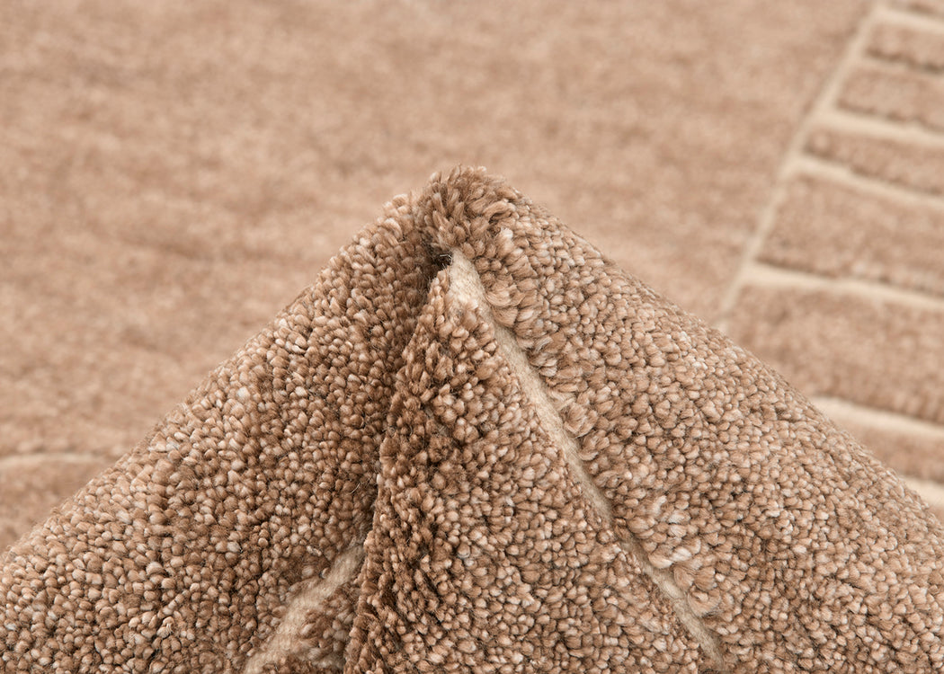 Landscape Fields Rug Brown 140cm x 200cm