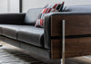Forum 3 Seater Sofa Black Leather