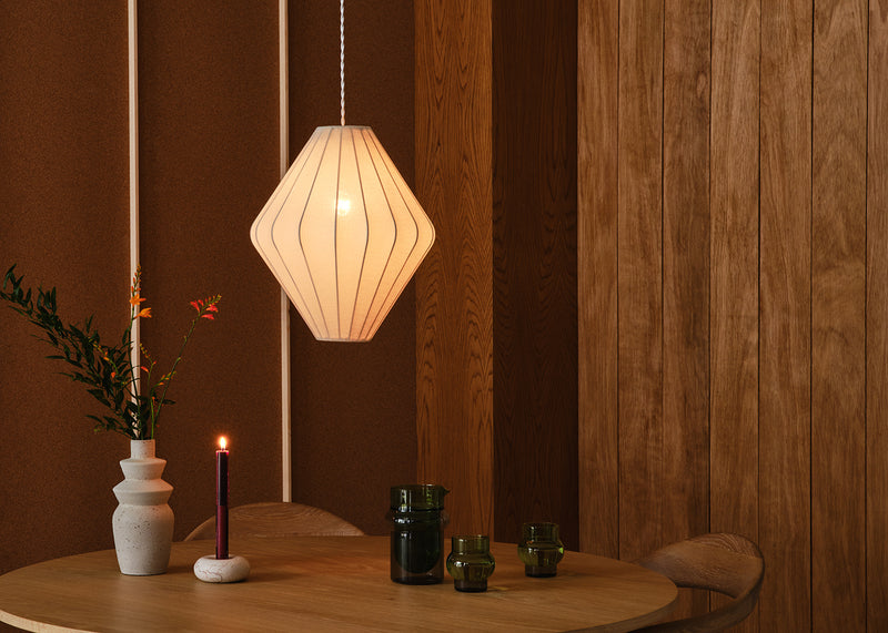 Sheer Pendant Light White Large