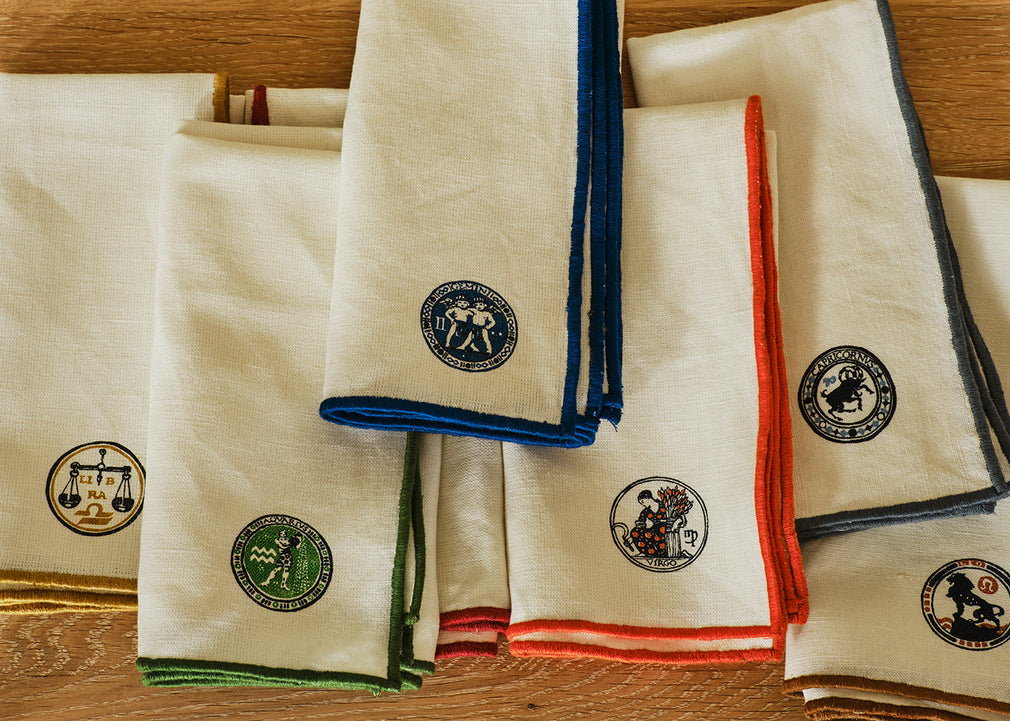 Star Sign Napkin Aries