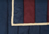 Stripe Quilt Aubergine and Navy 140cm x 200cm