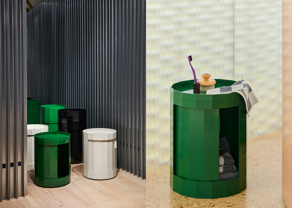 Facet Cabinet Low Eggshell