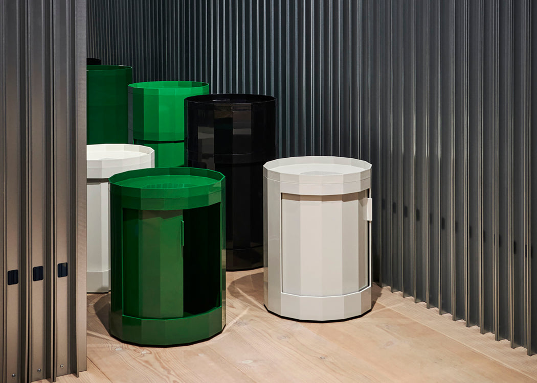 Facet Cabinet Low Eggshell