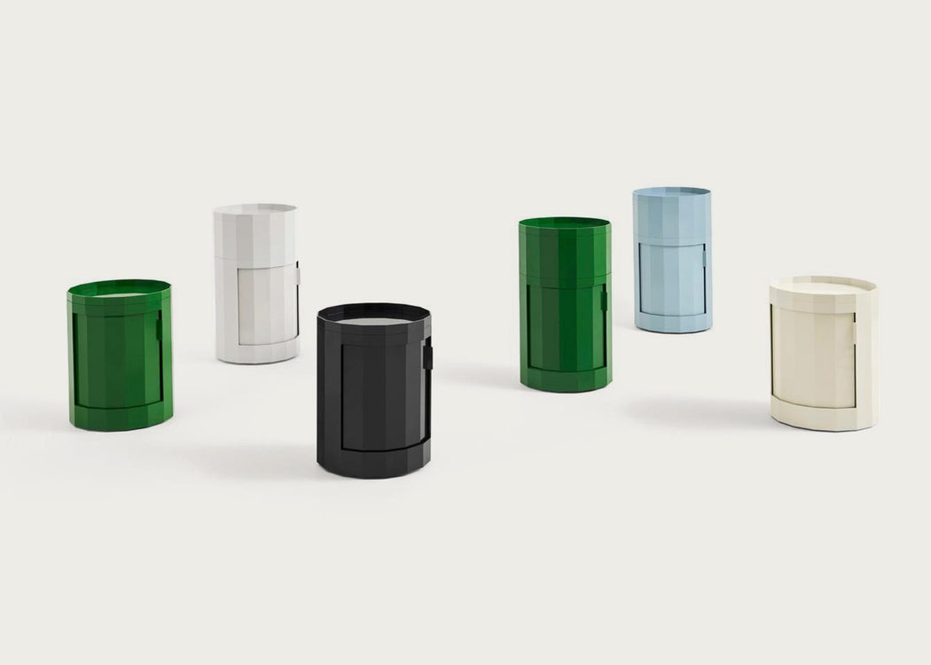 Facet Cabinet Low Eggshell