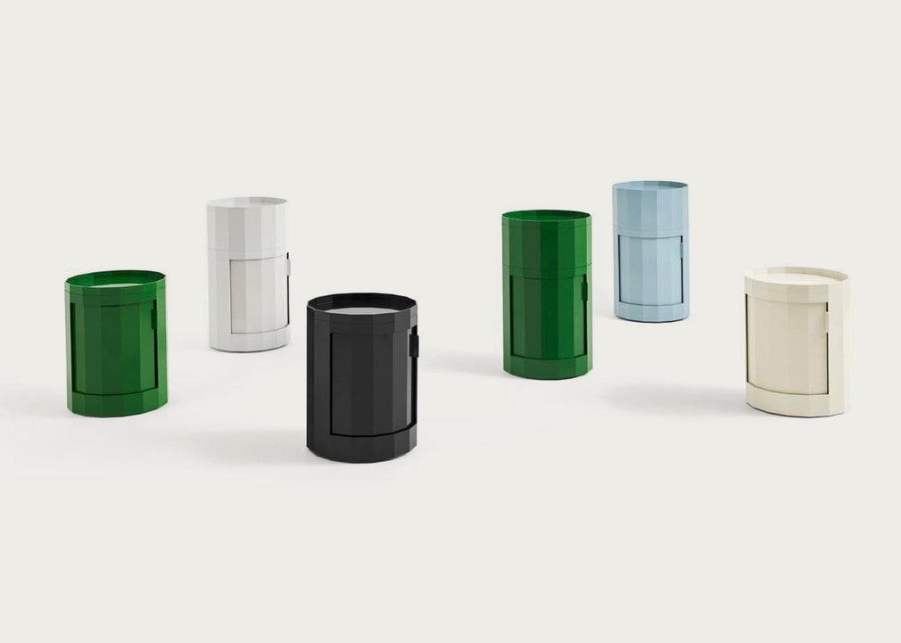 Facet Cabinet Low Eggshell
