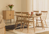 Fairmile Extending Dining Table Oak On Ash / Large