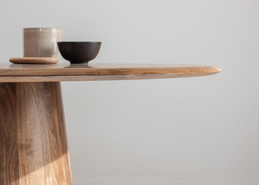 Mushroom Round Dining Table Natural Oiled Oak