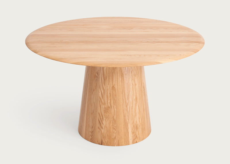 Mushroom Round Dining Table Natural Oiled Oak