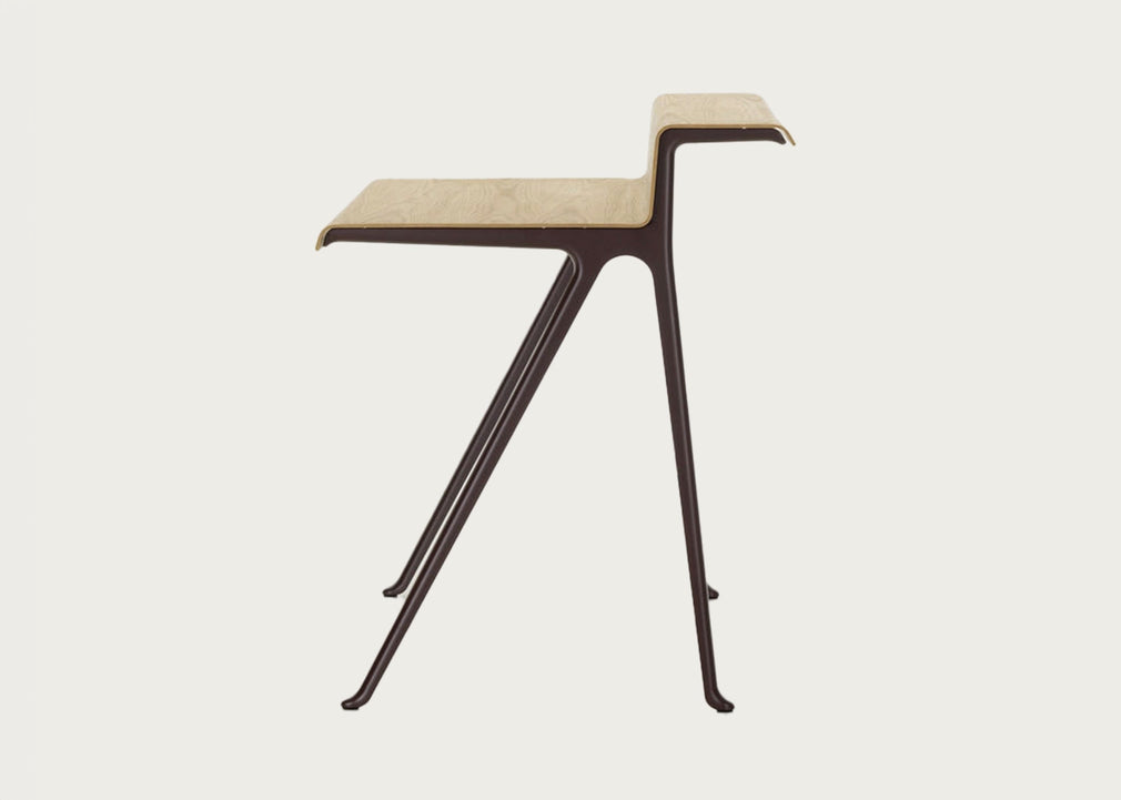 Courier Desk Dark Bordeaux