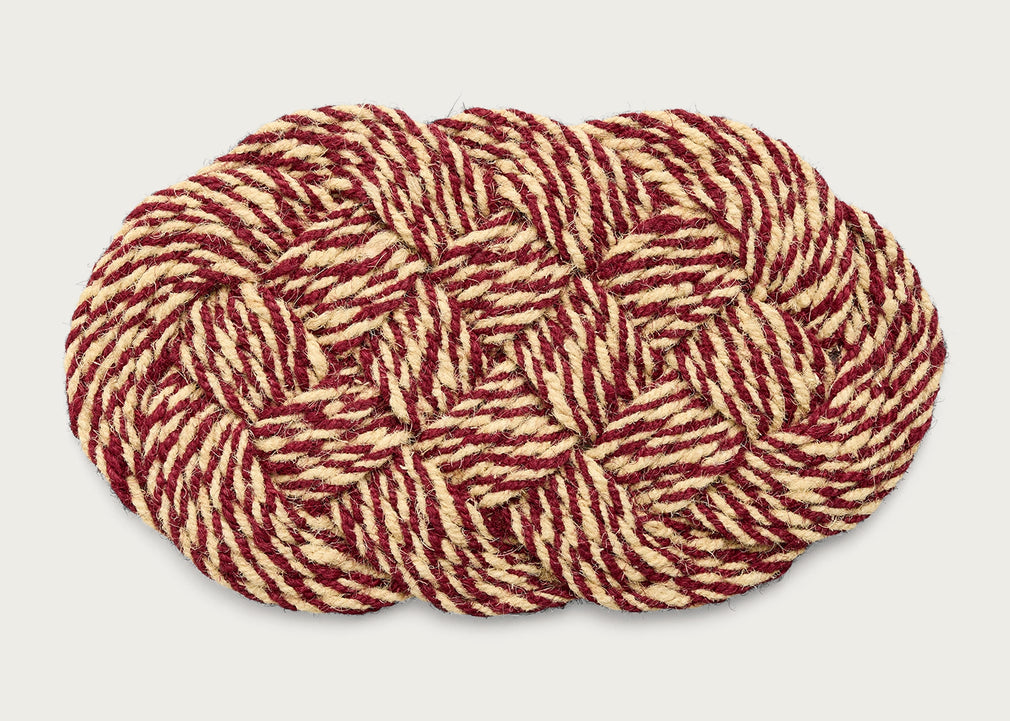 Coco Door Mat Swirl 30 x 80cm Blue