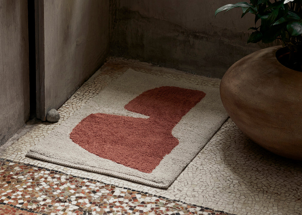 Lay Bath Mat Rust